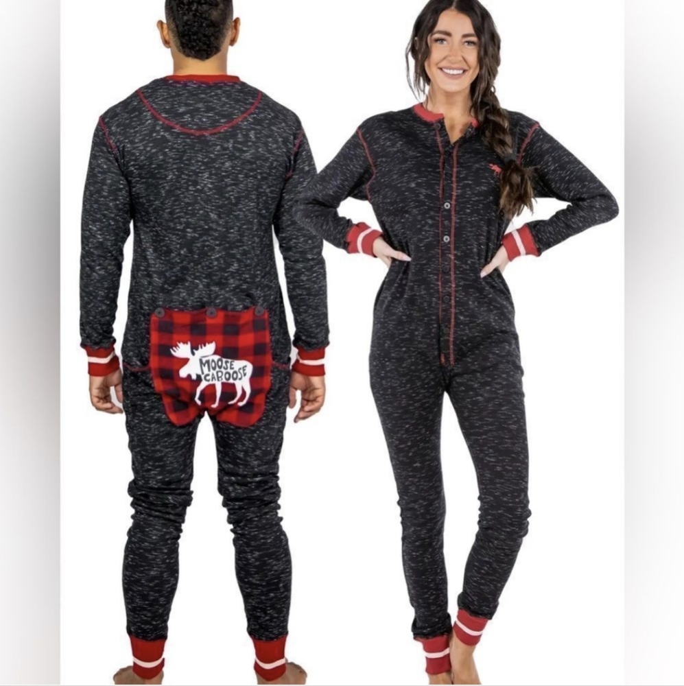 Moose Caboose Adult Onesie Flapjack, S